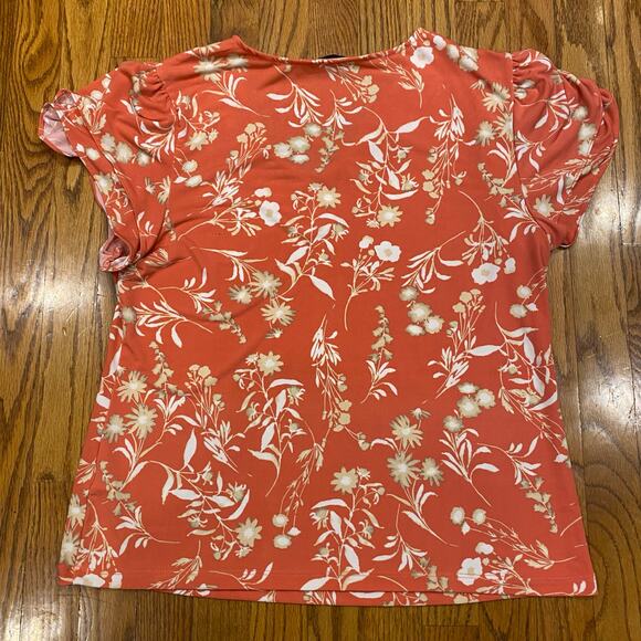 Tahari Floral‎ Print Blouse XL - Picture 2 of 7